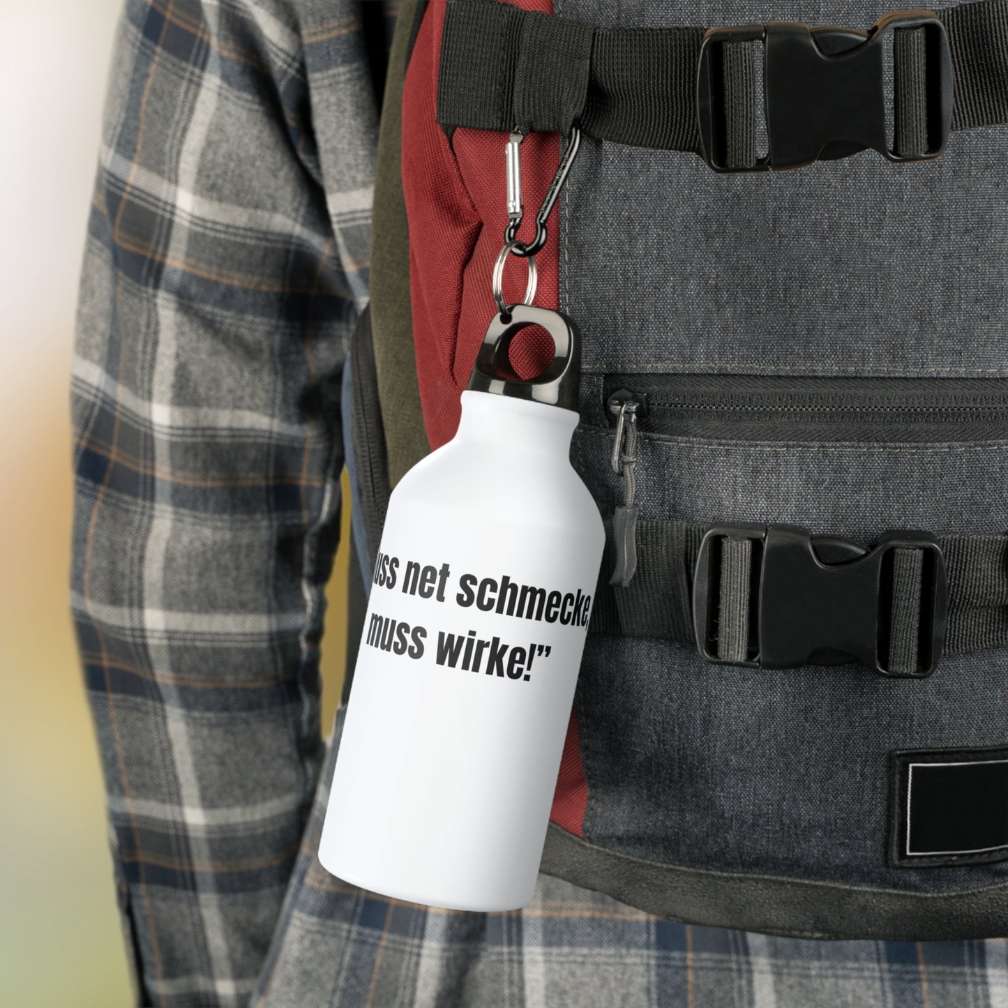 Muss net schmecke muss wirke Bottle