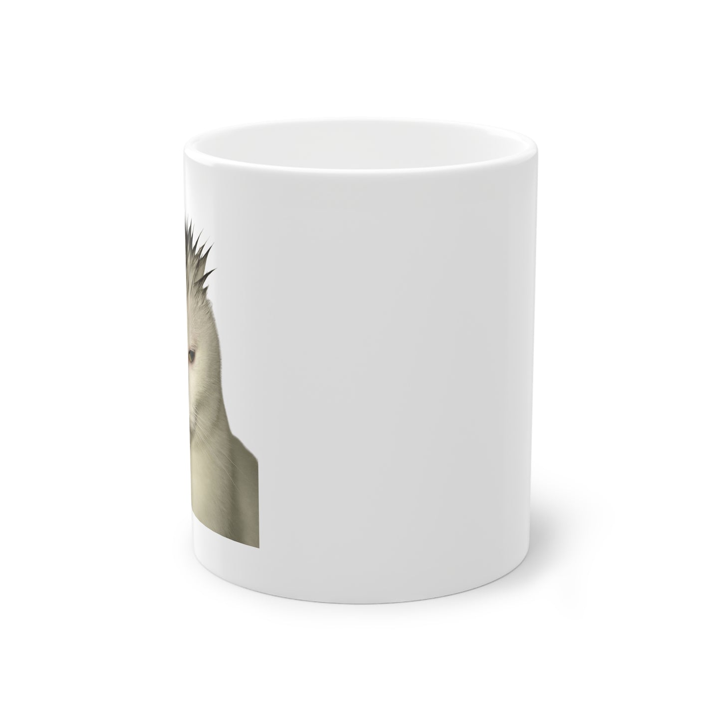 Mugshot White Cat