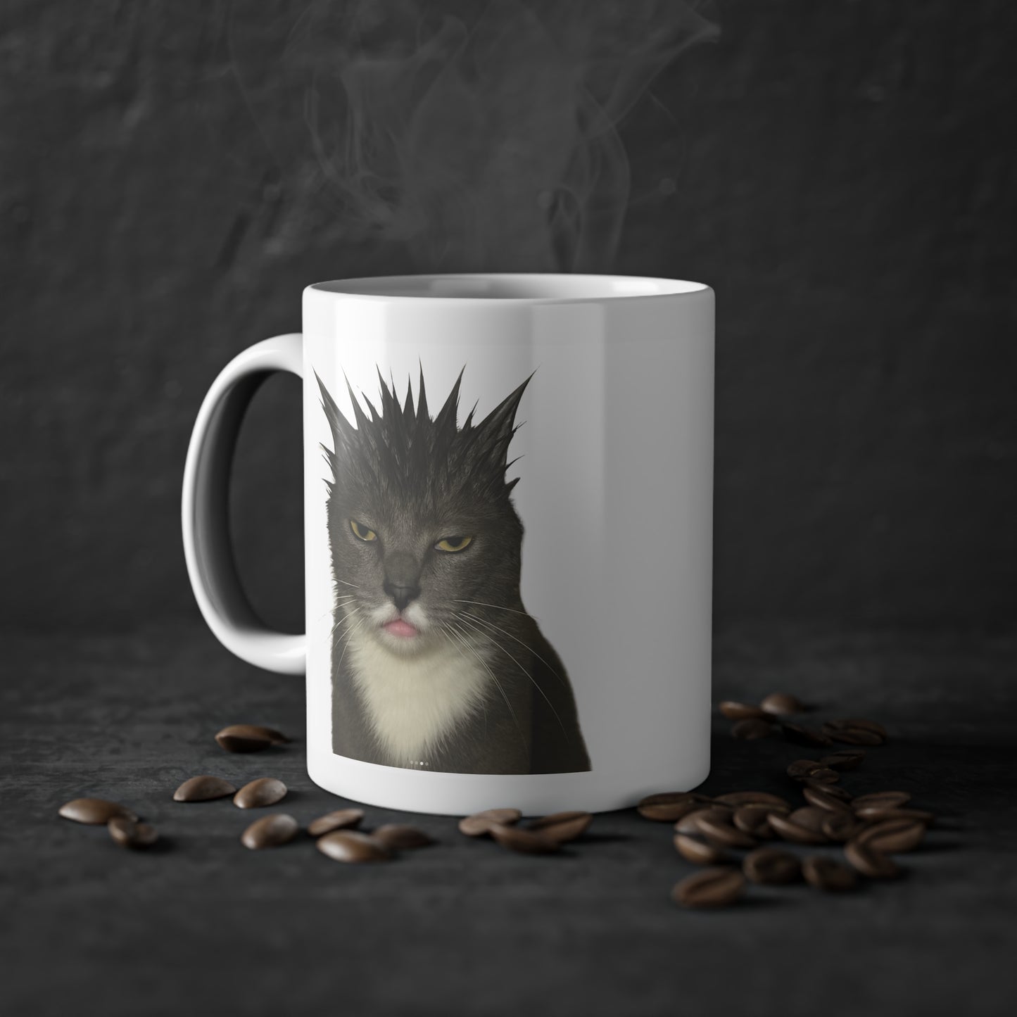 Mugshot Grey Cat