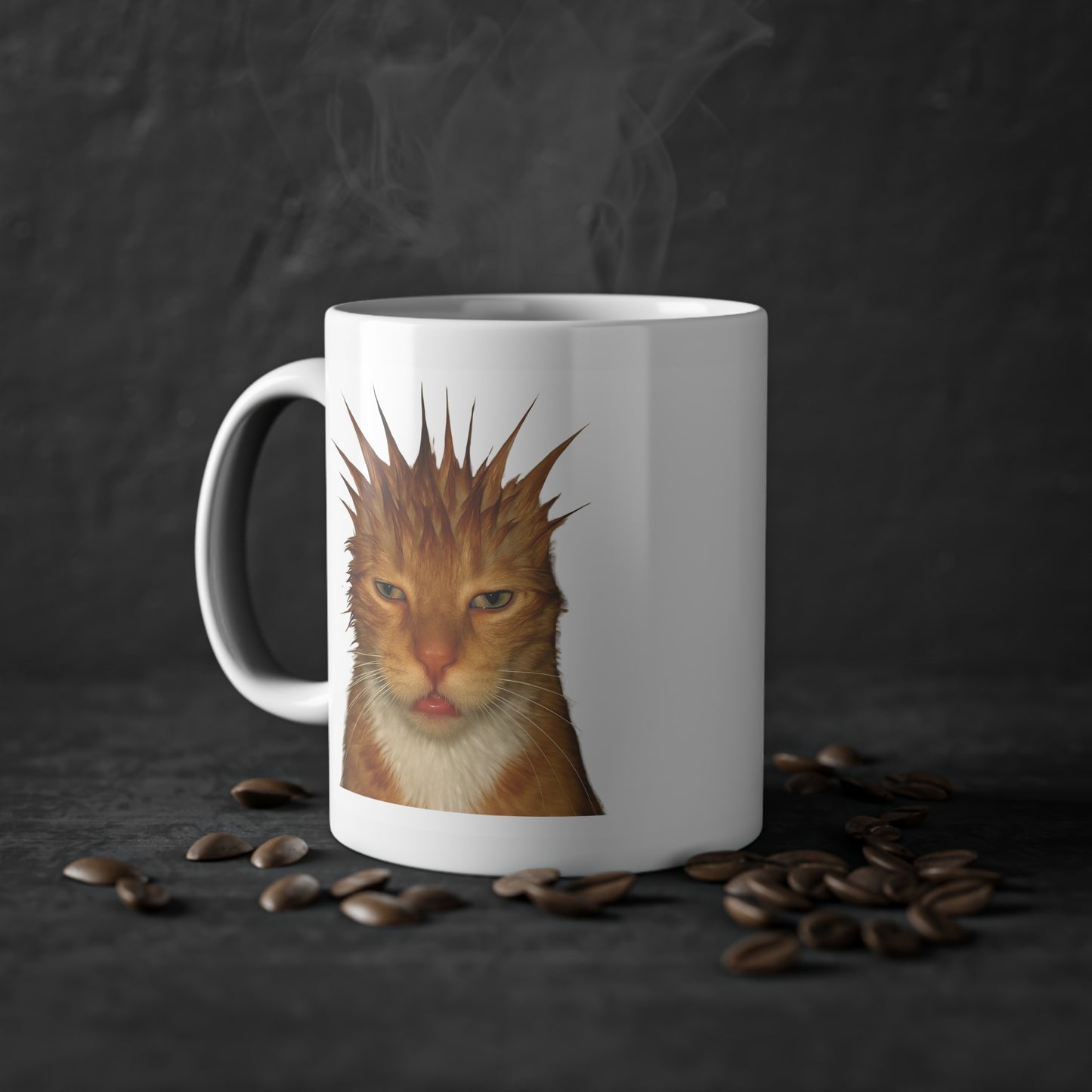 Mugshot Orange Cat
