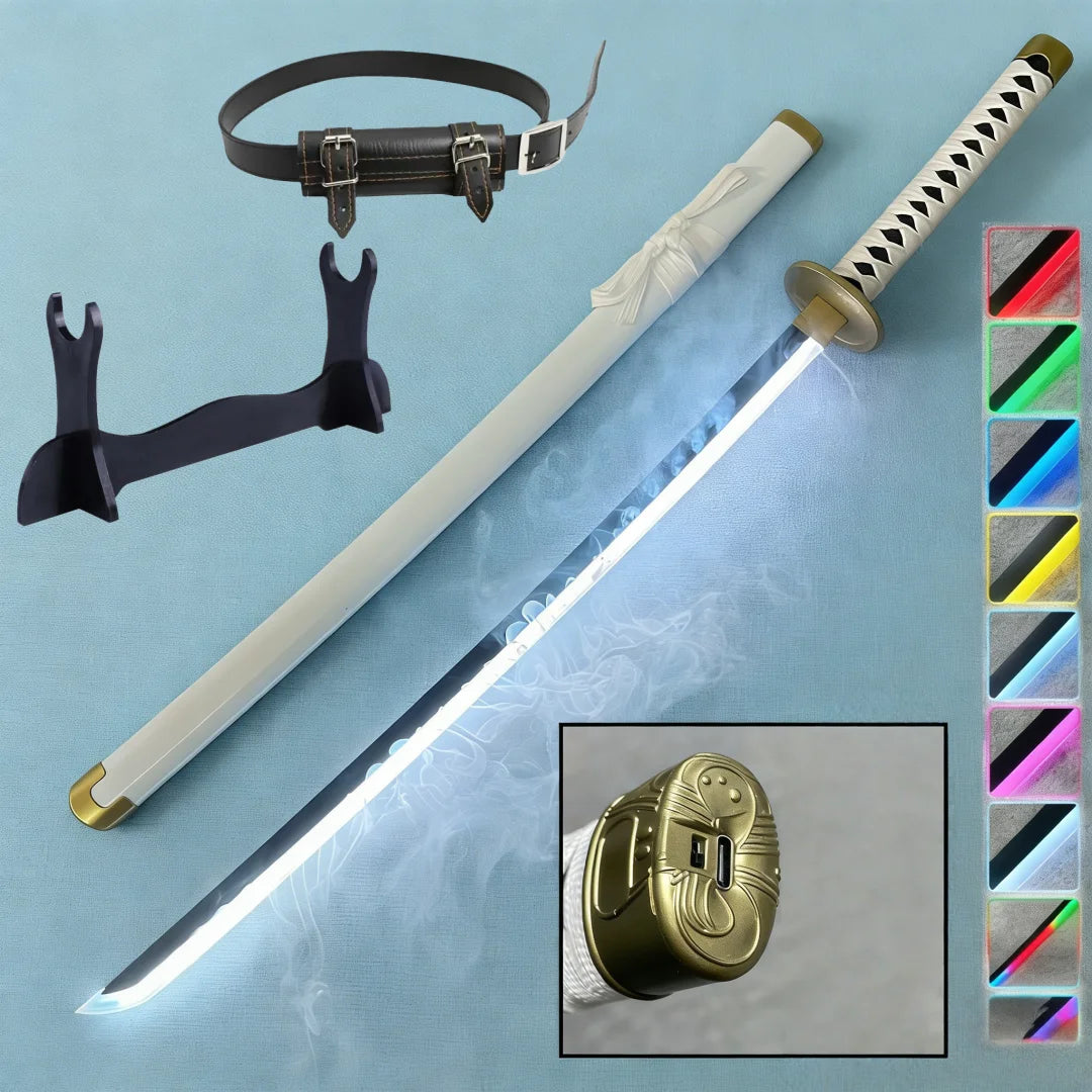 Katana Anime Schwert mit LED & Nebel-Smoke Effekt